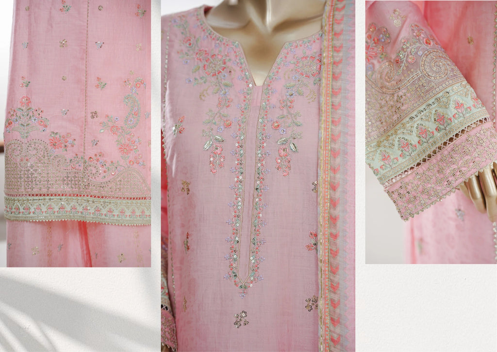 Premium Embroidered 3-Piece Pakistani Suit