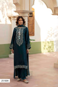 Emerald Teal Luxury Embroidered 3 Piece Suit | RASM UK