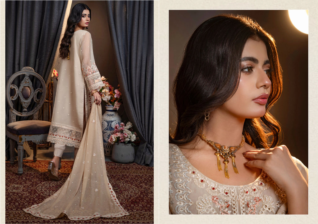 Luxury Embroidered 3 Piece Suit