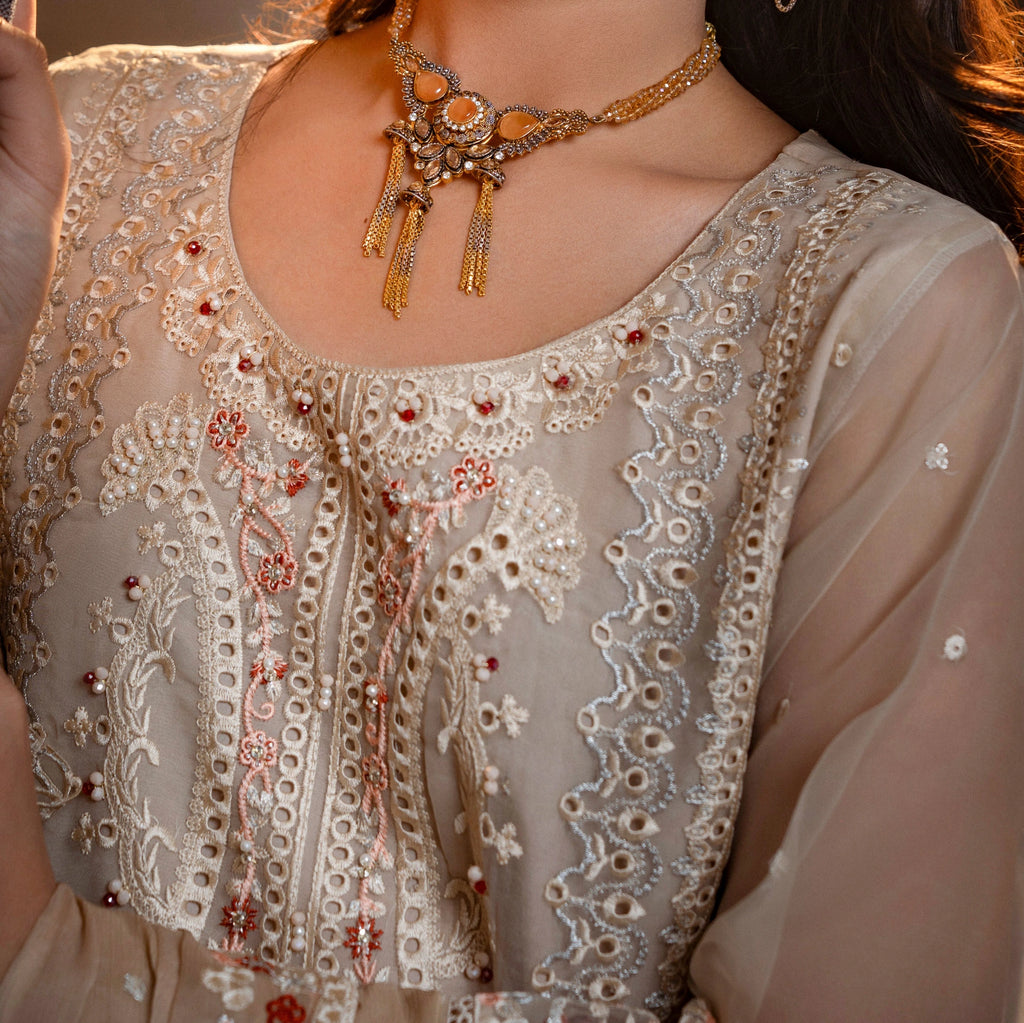 Luxury Embroidered 3 Piece Suit