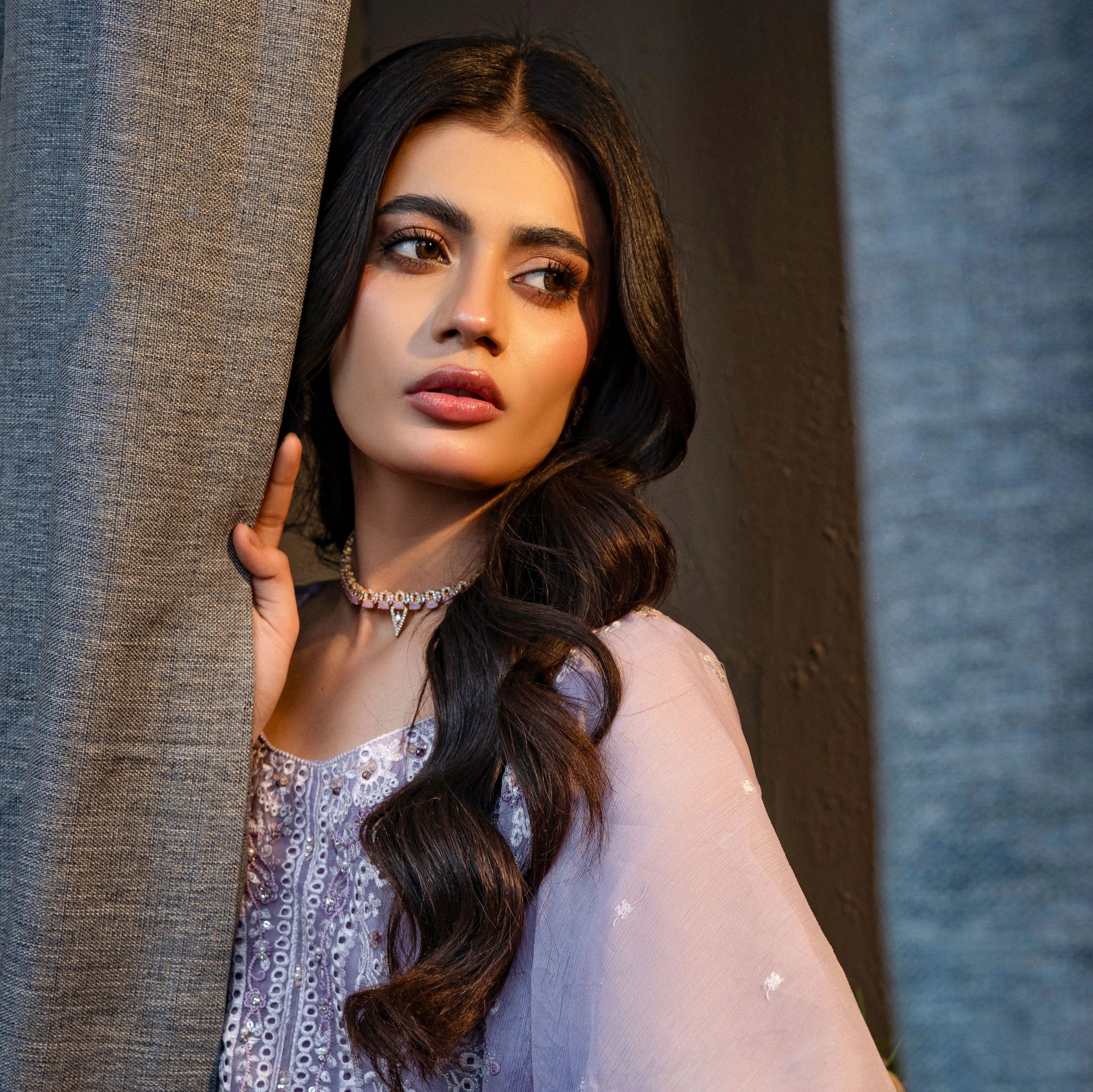 Luxury Plum Embroidered 3 Piece Suit