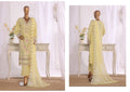 Luxury Yellow Embroidered 3 Piece Suit