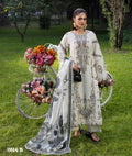 Elegant Off-White Embroidered 3-Piece Lawn Suit with Printed Dupatta